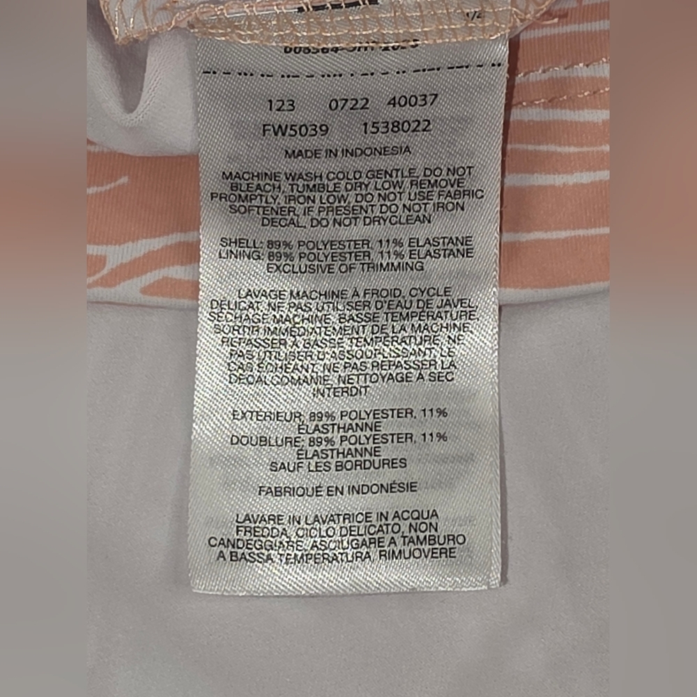 Columbia Sportswear Women's PFG Fishing Dress Size 3X Peach White AE-0972 - Picture 8 of 10